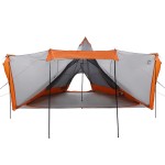 vidaXL Cort de familie Tipi pentru 8 persoane gri impermeabil vidaXL Cort de familie Tipi pentru 8 persoane gri impermeabil