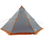 vidaXL Cort de familie Tipi pentru 8 persoane gri impermeabil vidaXL Cort de familie Tipi pentru 8 persoane gri impermeabil