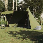 vidaXL Cort familie Tipi pentru 8 persoane verde măsliniu impermeabil