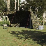vidaXL Cort de familie Tipi pentru 8 persoane, camuflaj, impermeabil vidaXL Cort de familie Tipi pentru 8 persoane, camuflaj, impermeabil