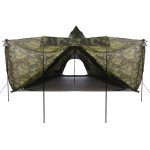 vidaXL Cort de familie Tipi pentru 8 persoane, camuflaj, impermeabil vidaXL Cort de familie Tipi pentru 8 persoane, camuflaj, impermeabil