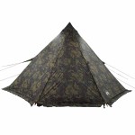 vidaXL Cort de familie Tipi pentru 8 persoane, camuflaj, impermeabil vidaXL Cort de familie Tipi pentru 8 persoane, camuflaj, impermeabil