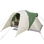 vidaXL Cort de camping cupolă pentru 6 persoane, verde, impermeabil