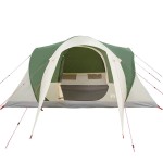 vidaXL Cort de camping cupolă pentru 6 persoane, verde, impermeabil