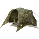 vidaXL Cort de familie cupolă pentru 6 persoane, camuflaj, impermeabil vidaXL Cort de familie cupolă pentru 6 persoane, camuflaj, impermeabil