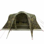 vidaXL Cort de familie cupolă pentru 6 persoane, camuflaj, impermeabil vidaXL Cort de familie cupolă pentru 6 persoane, camuflaj, impermeabil