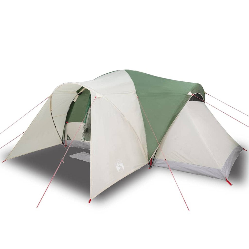 vidaXL Cort de camping cupolă pentru 6 persoane, verde, impermeabil