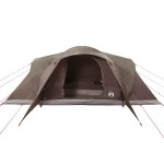 vidaXL Cort de camping cupolă pentru 6 persoane, maro, impermeabil