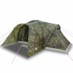 vidaXL Cort de familie cupolă pentru 6 persoane, camuflaj, impermeabil vidaXL Cort de familie cupolă pentru 6 persoane, camuflaj, impermeabil