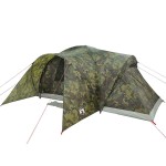 vidaXL Cort de familie cupolă pentru 6 persoane, camuflaj, impermeabil vidaXL Cort de familie cupolă pentru 6 persoane, camuflaj, impermeabil