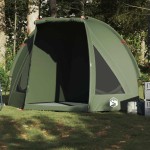 vidaXL Cort de pescuit verde măsline rezistent la apă