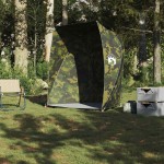 vidaXL Cort de pescuit Camuflaj rezistent la apă