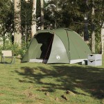 vidaXL Cort de pescuit 2 persoane, verde măsliniu, impermeabil