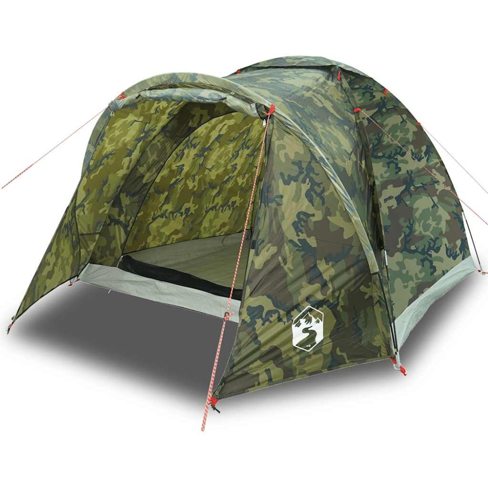 vidaXL Cort de pescuit pentru 2 persoane, camuflaj, impermeabil