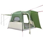 vidaXL Cort auto pentru 4 persoane, verde, impermeabil vidaXL Cort auto pentru 4 persoane, verde, impermeabil