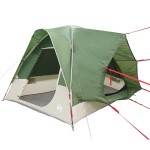 vidaXL Cort auto pentru 4 persoane, verde, impermeabil vidaXL Cort auto pentru 4 persoane, verde, impermeabil