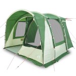 vidaXL Cort auto pentru 4 persoane, verde, impermeabil vidaXL Cort auto pentru 4 persoane, verde, impermeabil