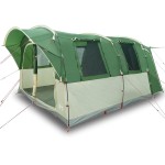 vidaXL Cort auto pentru 4 persoane, verde, impermeabil