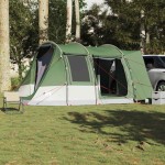 vidaXL Cort auto pentru 2 persoane, verde, impermeabil vidaXL Cort auto pentru 2 persoane, verde, impermeabil