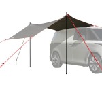 vidaXL Cort auto gri și portocaliu rezistent la apă vidaXL Cort auto gri și portocaliu rezistent la apă