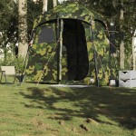 vidaXL Cort de duș pentru 2 persoane, camuflaj, impermeabil