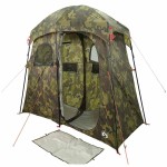 vidaXL Cort de duș pentru 2 persoane, camuflaj, impermeabil