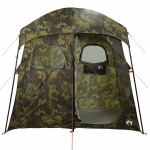 vidaXL Cort de duș pentru 2 persoane, camuflaj, impermeabil