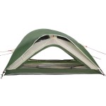 vidaXL Cort de camping pentru 1 persoană, verde, impermeabil
