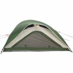 vidaXL Cort de camping pentru 1 persoană, verde, impermeabil