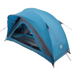 vidaXL Cort de camping pentru 1 persoană, albastru, impermeabil
