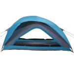 vidaXL Cort de camping pentru 1 persoană, albastru, impermeabil