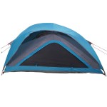 vidaXL Cort de camping pentru 1 persoană, albastru, impermeabil