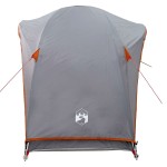 vidaXL Cort de camping pentru 1 persoană, gri/portocaliu, impermeabil