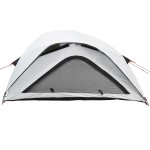vidaXL Cort camping, 1 persoane, alb, țesătură opacă, impermeabil vidaXL Cort camping, 1 persoane, alb, țesătură opacă, impermeabil