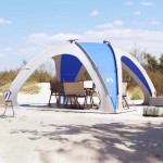 vidaXL Cort de petrecere Albastru azur rezistent la apă