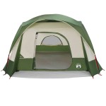 vidaXL Cort de familie pentru 6 persoane, verde, impermeabil vidaXL Cort de familie pentru 6 persoane, verde, impermeabil