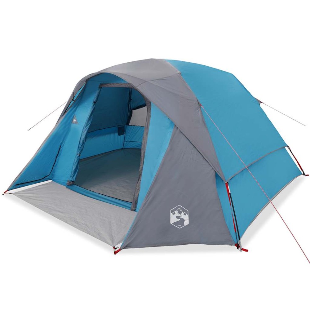 vidaXL Cabină cort de camping, 4 persoane, albastru, impermeabil