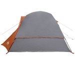 vidaXL Cabină cort de camping 4 persoane gri și portocaliu impermeabil vidaXL Cabină cort de camping 4 persoane gri și portocaliu impermeabil