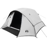 vidaXL Cabină cort camping 4 persoane alb, țesătură opacă, impermeabil vidaXL Cabină cort camping 4 persoane alb, țesătură opacă, impermeabil