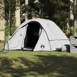 vidaXL Cabină cort camping 4 persoane alb, țesătură opacă, impermeabil vidaXL Cabină cort camping 4 persoane alb, țesătură opacă, impermeabil
