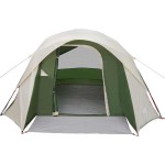 vidaXL Cort de familie pentru 6 persoane, verde, impermeabil vidaXL Cort de familie pentru 6 persoane, verde, impermeabil