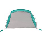 vidaXL Cort de plajă 2 persoane, verde marin, impermeabil