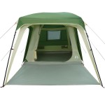 vidaXL Cort de camping cu dom verandă pentru 5 persoane, impermeabil vidaXL Cort de camping cu dom verandă pentru 5 persoane, impermeabil