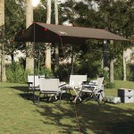 vidaXL Prelată de camping, maro, 306x306 cm, impermeabilă