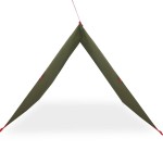 vidaXL Prelată de camping, verde măsliniu, 366x306 cm, impermeabilă