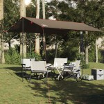 vidaXL Prelată de camping, maro, 366x306 cm, impermeabilă