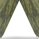 vidaXL Prelată de camping, camuflaj, 366x306 cm, impermeabilă