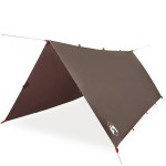 vidaXL Prelată de camping, maro, 406x306 cm, impermeabilă