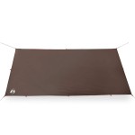 vidaXL Prelată de camping, maro, 406x306 cm, impermeabilă