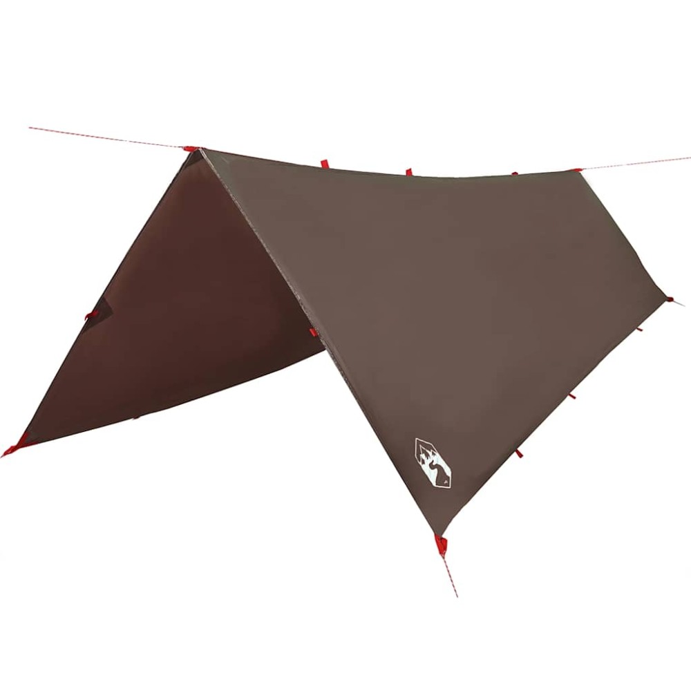 vidaXL Prelată de camping, maro, 506x306 cm, impermeabilă